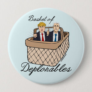 Basket av Deplorables - trumfencentmynt Knapp