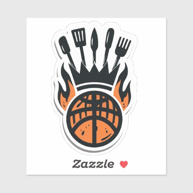 Basket & Bakgårds BBQ Klistermärken (Ark)