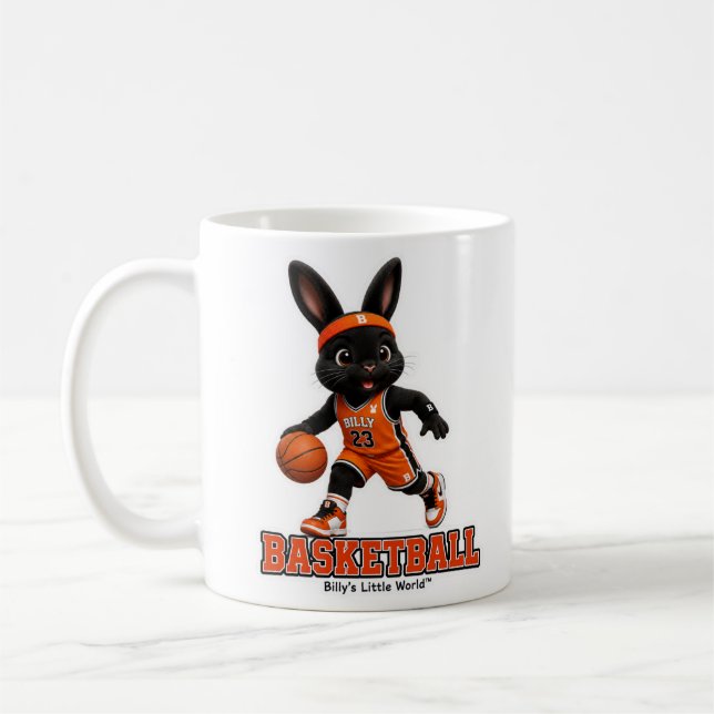 Basket Ball Billy the Rabbit™ sportserie  Kaffemugg (Vänster)