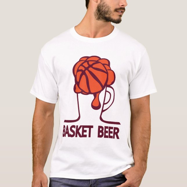 basket beer verre humour sport 1 t shirt (Framsida)
