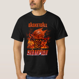 BASKET BOLL DESIGN 4K T SHIRT