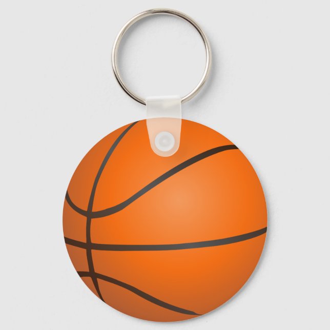 Basket Boll designad Nyckelring (Framsida)