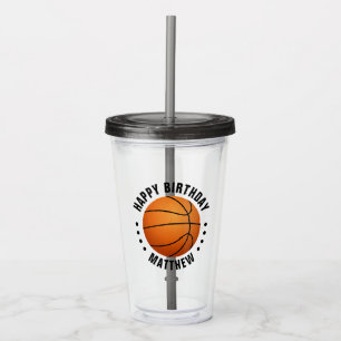 Basket Boll Födelsedagsnamn Take Away Mugg