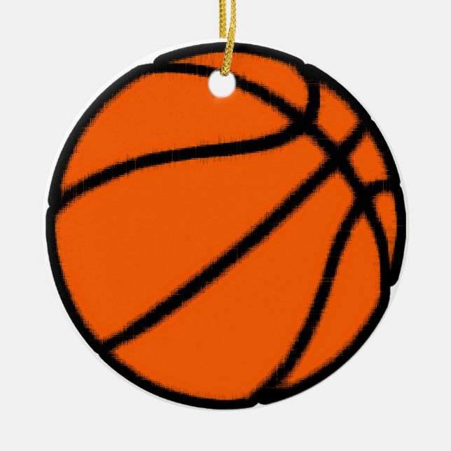 basket (boll) julgransprydnad keramik (Framsidan)