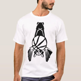 basket chauve souris bat logo sport basketball t shirt