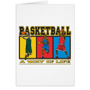 Basket en livsföring hälsningskort
