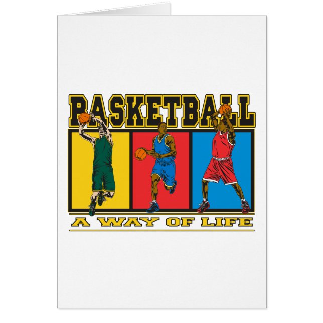 Basket en livsföring hälsningskort (Framsidan)