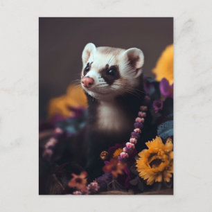Basket Ferret-vykort Vykort