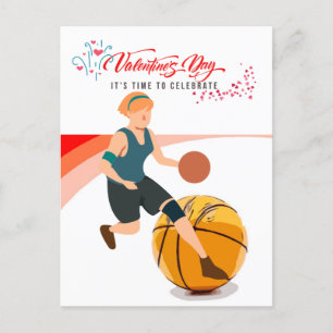 Basket för Alla hjärtans dag med kärlek   Helg Vykort