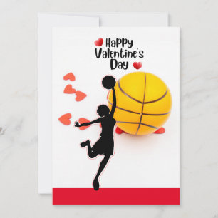 Basket för Alla hjärtans dag med kärlek Julkort