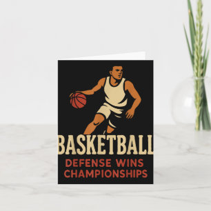 Basket - Försvar Vinner Basketmästerskap Kort