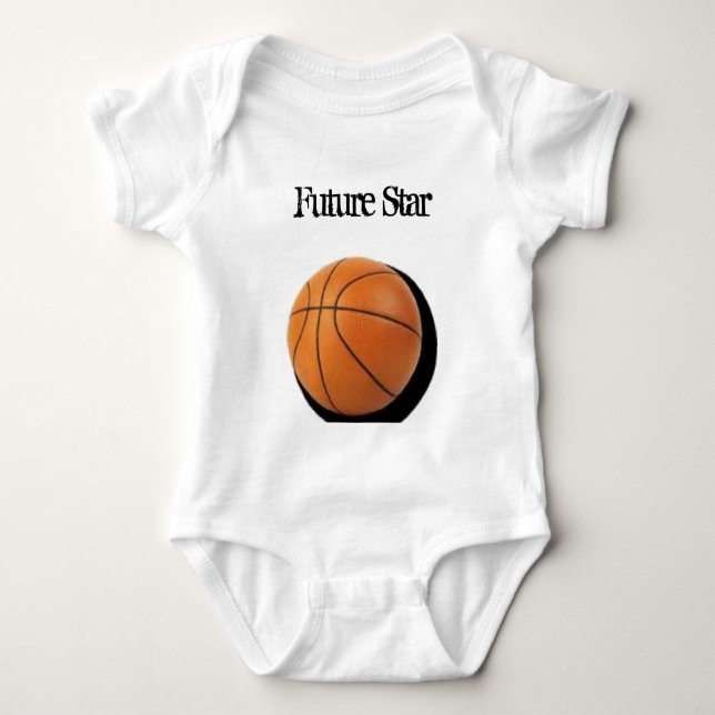 basket framtida stjärna tee shirt (Framsida)
