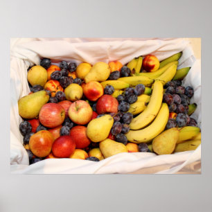Basket Fullt av frukt Poster