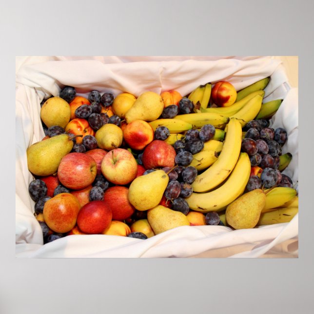 Basket Fullt av frukt Poster (Framsidan)