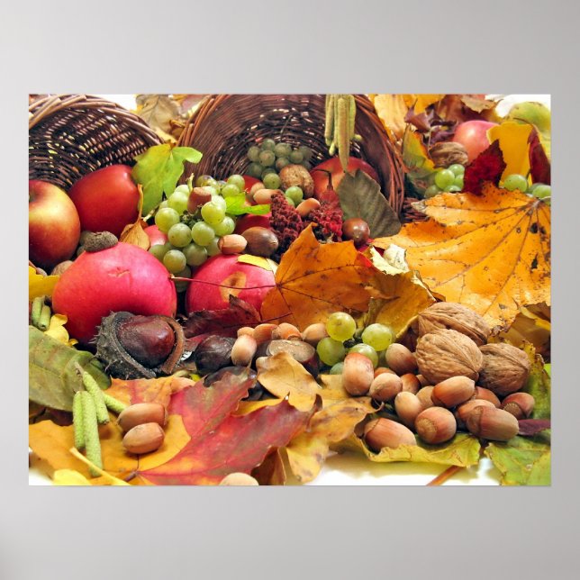 Basket fullt hösten poster (Framsidan)