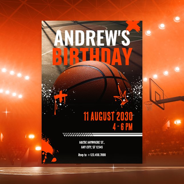 Basket gatuinbjudan inbjudningar (Skapare uppladdad)