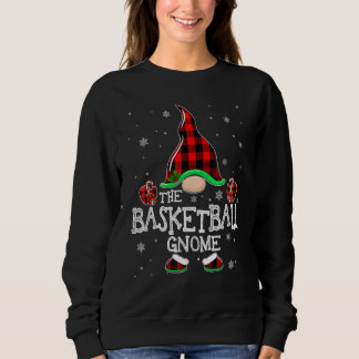 Basket Gnome Buffalo Randig Matchande Familj Jul T Shirt