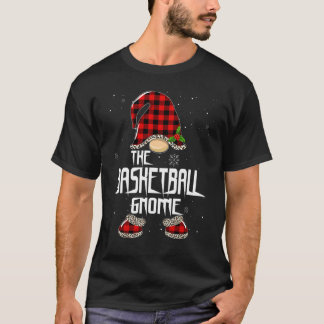 Basket Gnome Buffalo Randig Matchande Familj Jul T Shirt