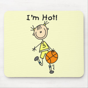 Basket hoade jag förmiddagen T-tröja och gåvor Musmatta