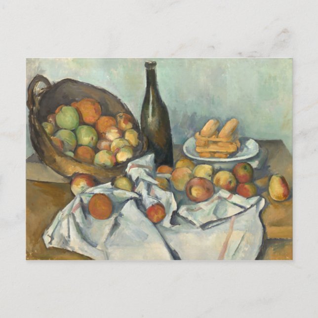 Basket i Apples Paul Cézanne Fine Art Vykort (Framsida)