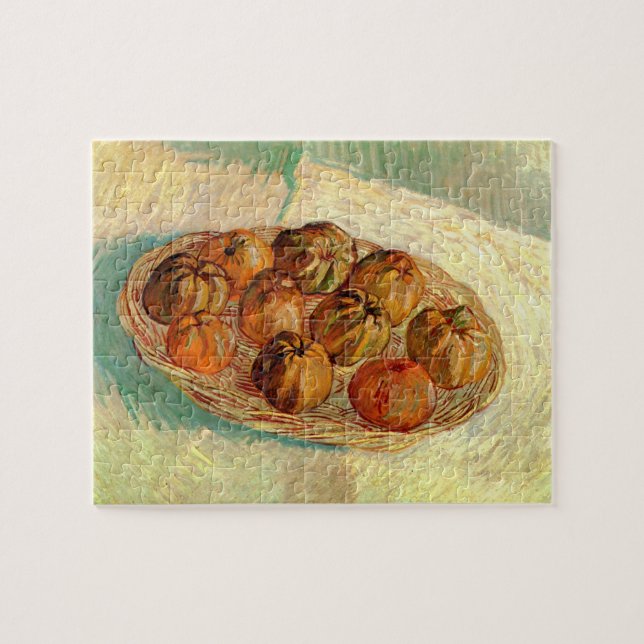 Basket i Apples till Pissarro av Vincent van Gogh Pussel (Horisontell)
