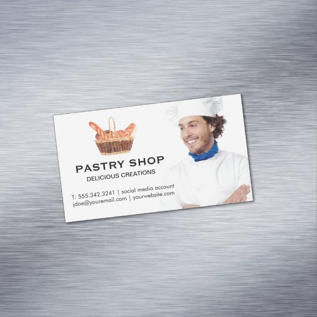 Basket i Baguettes | Chef Magnetiska Visitkort (In Situ)