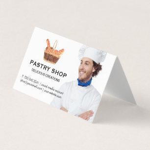 Basket i Baguettes Chef Visitkort