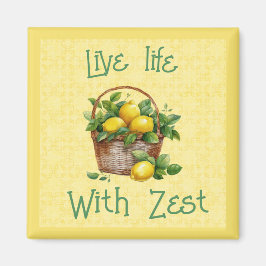 Basket i citroner - Lev liv med Zest Magnet