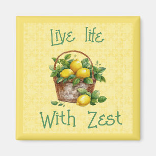 Basket i citroner - Lev liv med Zest Magnet