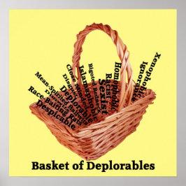 Basket i Deplorables Ord Value Poster Pappert