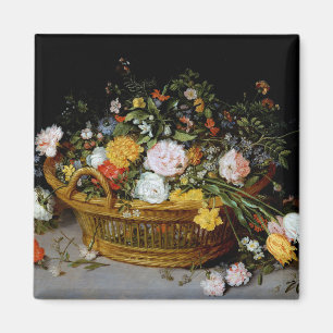 Basket i Flowers, Jan Brueghel the Younger Magnet