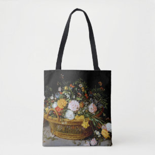 Basket i Flowers, Jan Brueghel the Younger Tygkasse