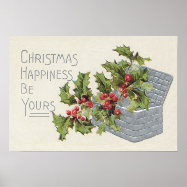 Basket i Holly Winterberry Poster (Framsidan)