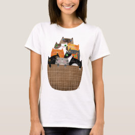 Basket i Kittens T Shirt