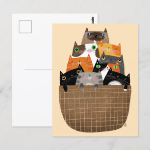 Basket i Kittens Vykort