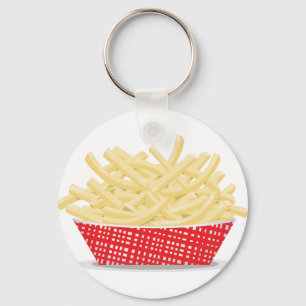 Basket i nyckelkedjan Fransk Fries Nyckelring