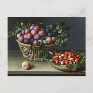 Basket i Plums och Basket i Jordgubbar, 1632 Vykort