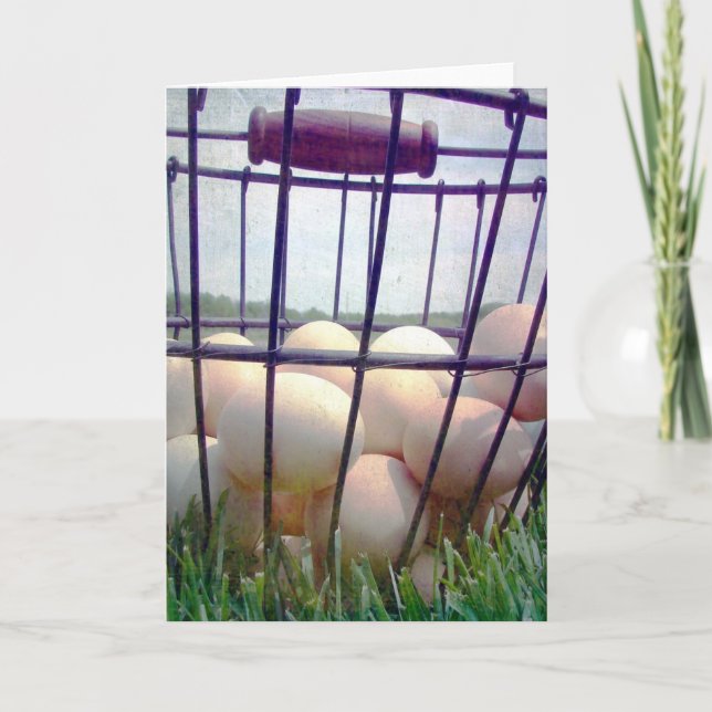 Basket i Tillfällen Eggs Kort (Framsida)