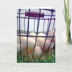 Basket i Tillfällen Eggs Kort