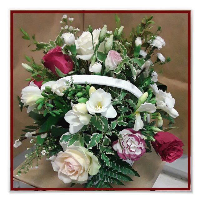 Basket med handtag fototryck (Framsidan)