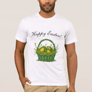 Basket med Påskägg GLAD PÅSK T Shirt