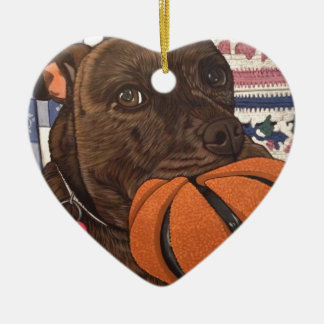 Basket någon? julgransprydnad keramik