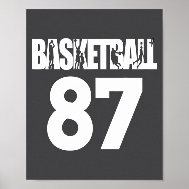 Basket Nummer 87 Min Favoritbasketspelare Poster (Framsidan)