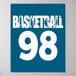 Basket Nummer 98 Min Favorit Basketspelare Poster