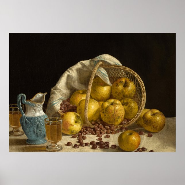 Basket of Fruit, 1857 av John Francis Poster (Framsidan)