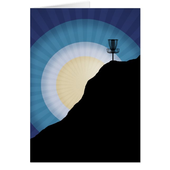 Basket på ett berg hälsningskort (Framsidan)