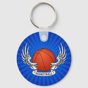 Basket påskyndar Keychain Nyckelring