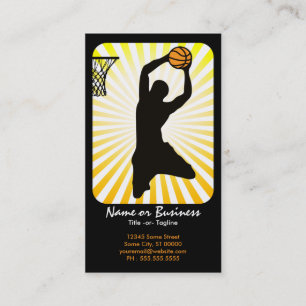 basket: retro strålar: visitkort