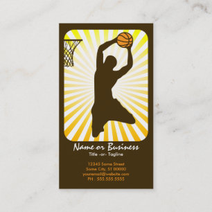 basket: retro strålar: visitkort