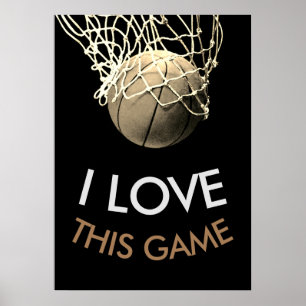 Basket Sepia Toner Retro Utseende Poster